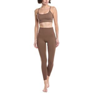 Phat Buddha Womens  2Pc Bra & Legging Set, Brown